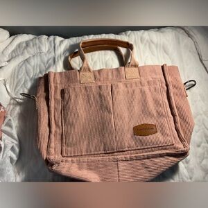 Blush Corduroy Tote